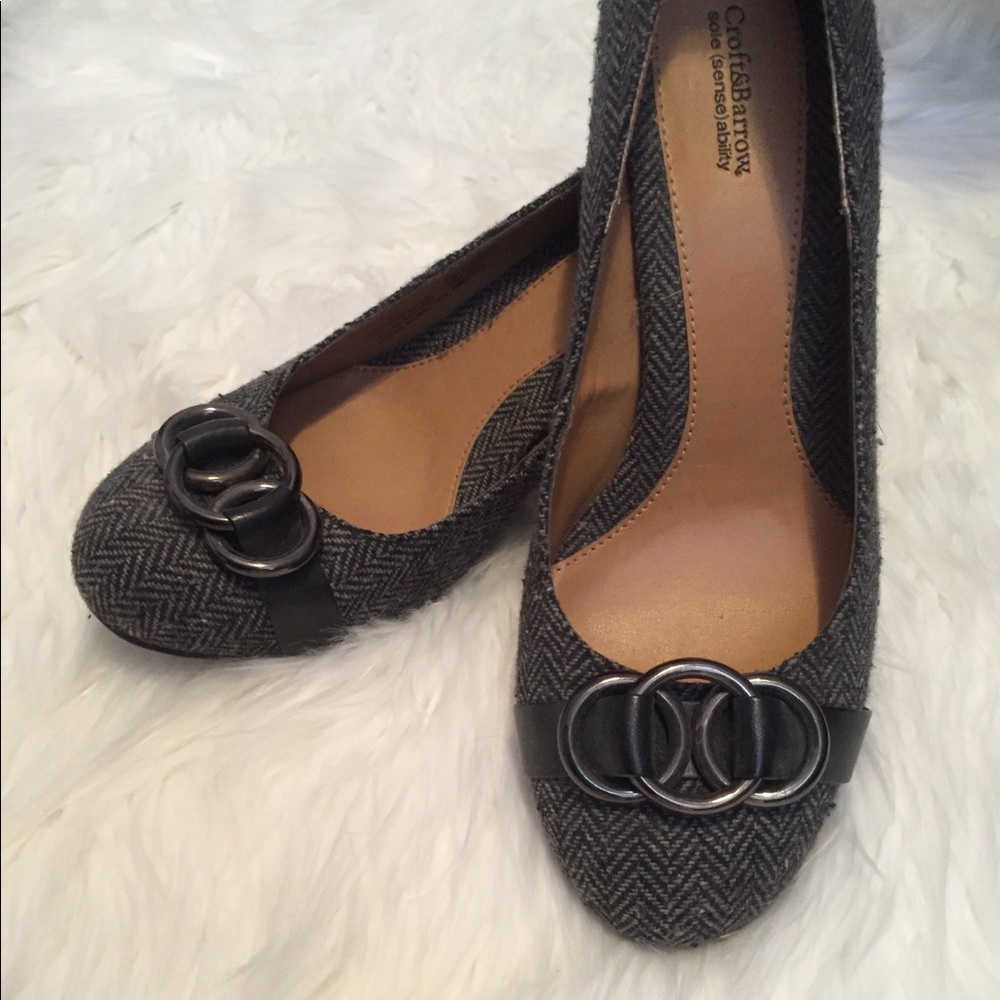 Black and Grey Heels